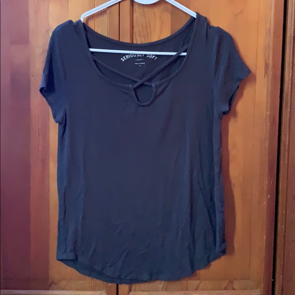 seriously soft line tee shirt